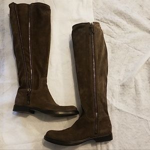 Miu Miu suede knee high boots